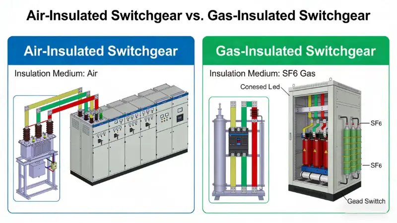 AIS ແລະ GIS switchgear ແຕກຕ່າງກັນແນວໃດ?